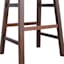 Providence Dark Walnut Saddle Stool, 29"