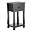 Providence Theodore 1-Drawer Thick Leg End Table, Black