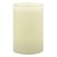 Ivory Wax LED Wavy Top Pillar Candle, 2x3