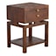 Found & Fable Maddison Chestnut Wood Side Table with Drawer