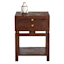 Found & Fable Maddison Chestnut Wood Side Table with Drawer