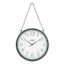 Hanging Green Round Wall Clock, 16"