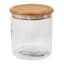 Glass Canister with Acacia Wood Lid, Small
