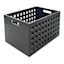Crosby St. Holden Black Wooden Storage Crate, Medium