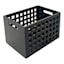Crosby St. Holden Black Wooden Storage Crate, Small