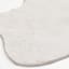 Washable Bliss Silver Faux Rabbit Shaped 30X47
