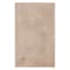 Bliss Taupe Faux Rabbit Fur Washable Accent Rug, 2x4