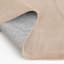 Bliss Taupe Faux Rabbit Fur Washable Accent Rug, 2x4