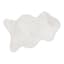 White Faux Rabbit Fur Washable Bliss Rug, 3x4