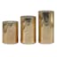 Providence 3-Pack Gold Mercury Glass LED Pillar Candles