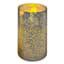 Providence Silver Mercury Glass LED Pillar Candle, 3x6
