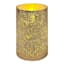 Providence Gold Mercury Glass LED Pillar Candle, 3x5