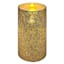 Providence Gold Mercury Glass LED Pillar Candle, 3x6