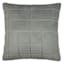 Honeybloom Grey Faux Fur Check Throw Pillow, 18"