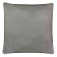Honeybloom Grey Faux Fur Check Throw Pillow, 18"