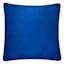 Honeybloom Blue Faux Fur Check Throw Pillow, 18"
