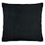 Honeybloom Black Faux Fur Check Throw Pillow, 18"
