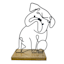 Metal Wire Dog Figurine, 10.5"