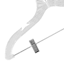 3-Piece Hangers with Clips, Crystal