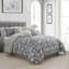 7-Piece Brighton Multicolor Floral Design Comforter Set, King