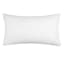 Providence White Throw Pillow With Flange, 14x24
