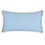 Providence Light Blue Throw Pillow With Flange, 14x24