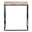 Wooden Top with Black Cross Metal Table, Medium
