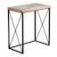 Wooden Top with Black Cross Metal Table, Medium