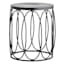 Providence Black Wood & Metal Drum Table, 18"