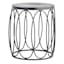 Providence Black Wood & Metal Drum Table, 18"