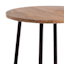 Honeybloom Quin Wooden Top with Cross Base Accent Table