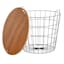 Honeybloom Wire Basket Storage Table