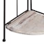 Providence Metal Corner Rack with Folding Wooden Top Shelves, 63"