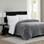 Solid Grey Sherpa Comforter, Full/Queen