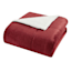 Solid Red Sherpa Comforter, Full/Queen