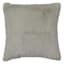 Ivory Chinchilla Faux Fur Euro Throw Pillow, 24"