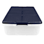 Hefty Clear & White Storage Bin with Lid, 52qt