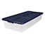 Hefty Clear & White Storage Bin with Lid, 52qt