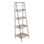 Black Metal Folding Rack with Wood Tray Layer