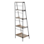 Black Metal Folding Rack with Wood Tray Layer