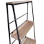 Black Metal Folding Rack with Wood Tray Layer