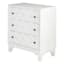 Providence Lorie 3-Drawer Wooden Cabinet, White
