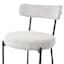 Crosby St. Harwood Counter Stool, White & Black