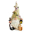 Green Hat Gnome Outdoor Garden Statue, 9"