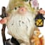 Green Hat Gnome Outdoor Garden Statue, 9"