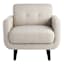 Crosby St. Hadley Tufted Back Accent Chair, Taupe