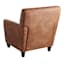 Honeybloom Dylan Faux Leather Accent Chair, Brown