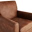 Honeybloom Dylan Faux Leather Accent Chair, Brown