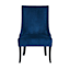 Providence Cassia Velvet Accent Chair, Navy Blue