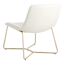 Crosby St. Drake Faux Leather Lounge Chair, Cream